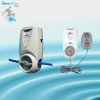 Leak detector with supply shutoff and alarm