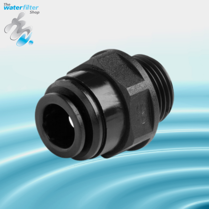 John Guest Metric 10mm straight adaptor with BSP Thread