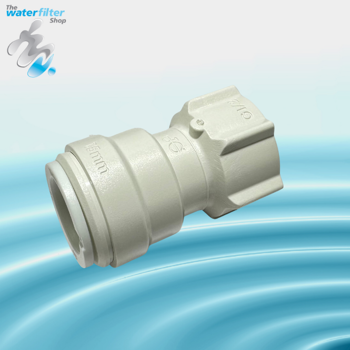 John Guest Metric Adapter 1/2" BSP to 15mm Tube