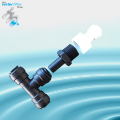 Boats and Caravans Metric to 1/4 Tube "T" for filter connection
