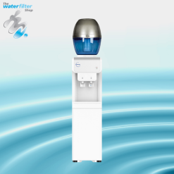 Waterworks B19 Free Standing Cooler - White - Blue/Silver Bottle