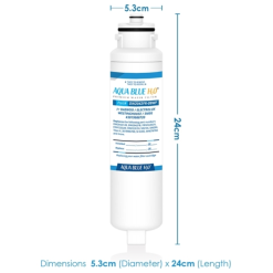Alternative view of Aqua Blue DW2042FR-09WF Fridge Water Filter Suits Westinghouse, Electrolux, Smeg, Daewoo, Hisense