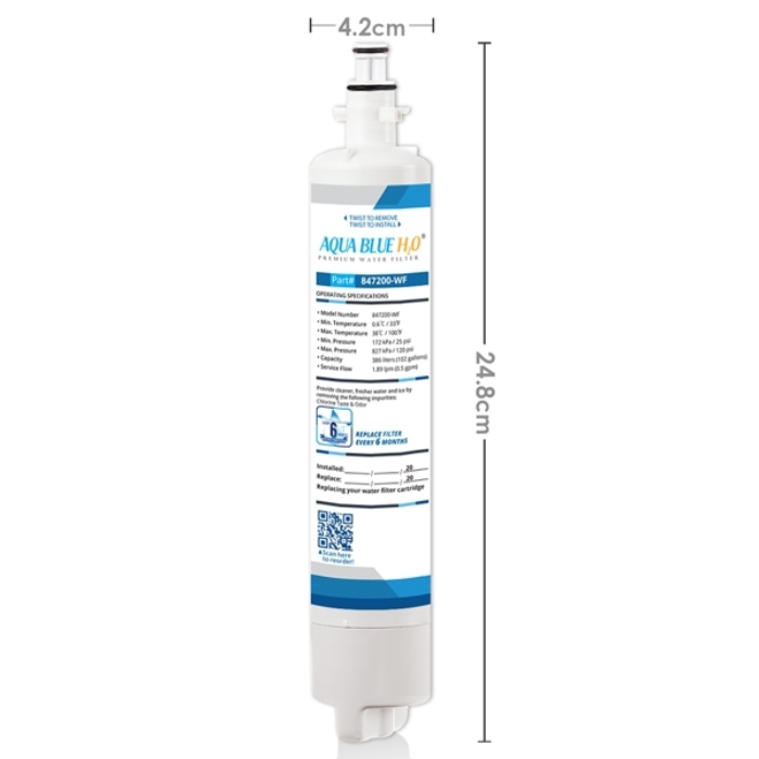 Fisher & Paykel Fridge Filter 847200 Aqua Blue - Image 3
